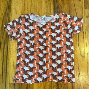Kate Quinn Bamboo Horse Print Shirt 2T